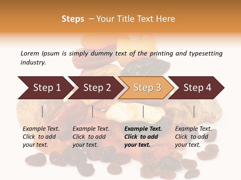 Blatt Mischobst Getrocknet PowerPoint Template