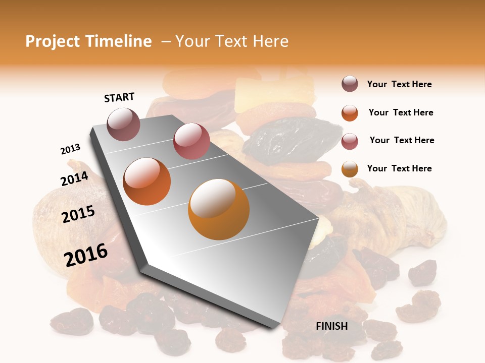 Blatt Mischobst Getrocknet PowerPoint Template