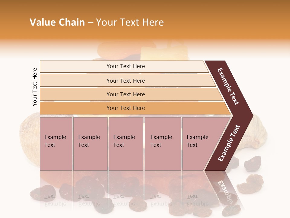 Blatt Mischobst Getrocknet PowerPoint Template