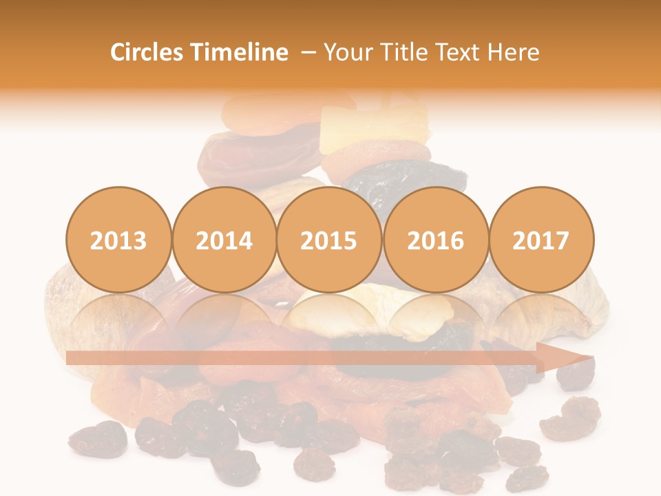 Blatt Mischobst Getrocknet PowerPoint Template