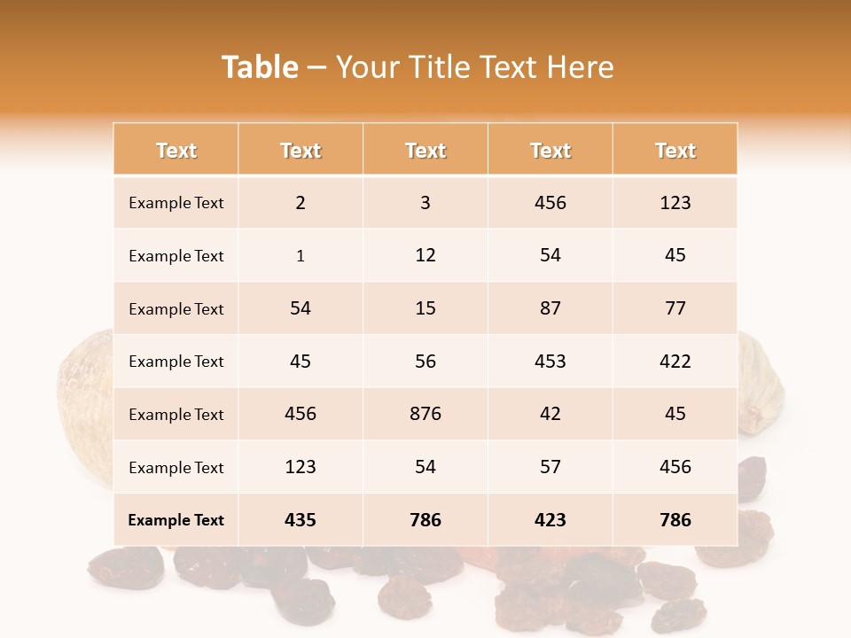 Blatt Mischobst Getrocknet PowerPoint Template