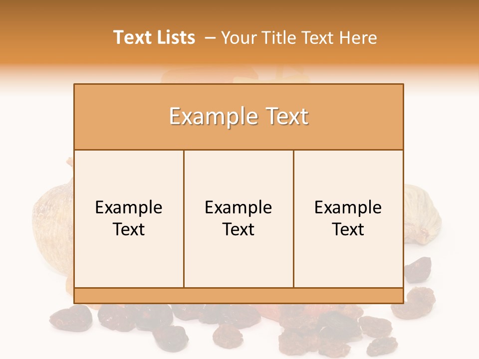 Blatt Mischobst Getrocknet PowerPoint Template