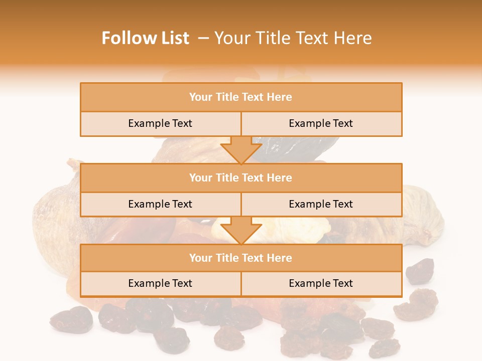 Blatt Mischobst Getrocknet PowerPoint Template