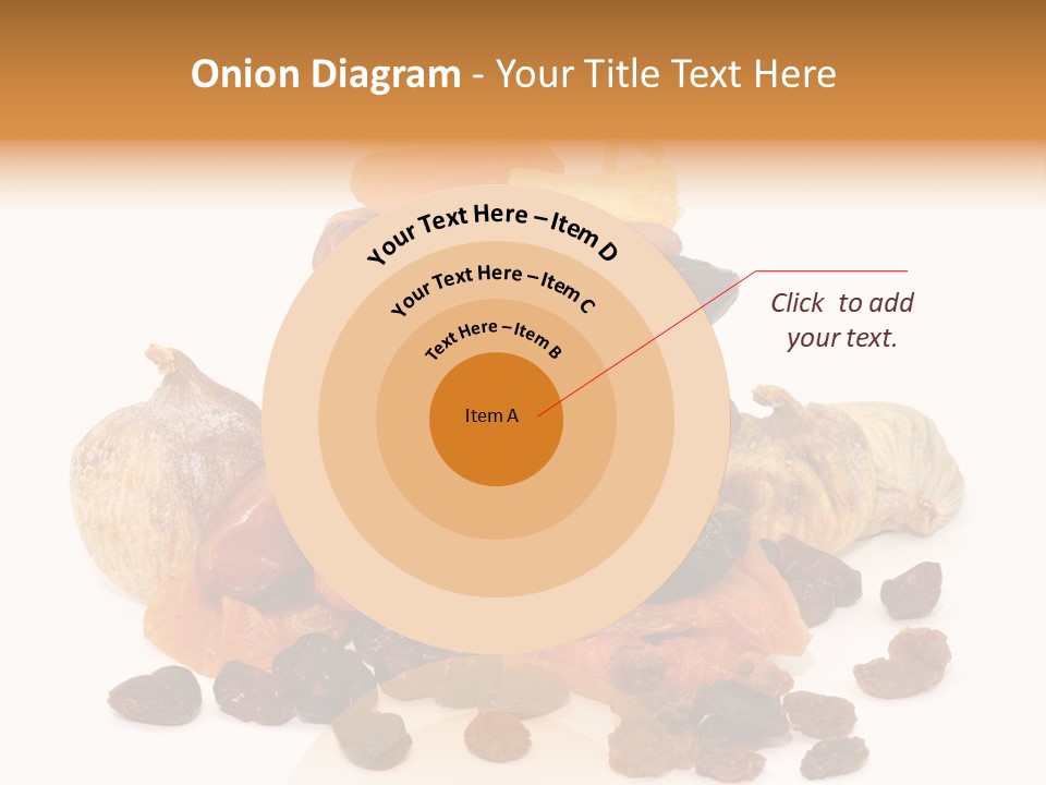 Blatt Mischobst Getrocknet PowerPoint Template