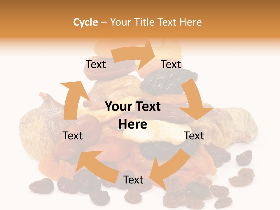 Blatt Mischobst Getrocknet PowerPoint Template