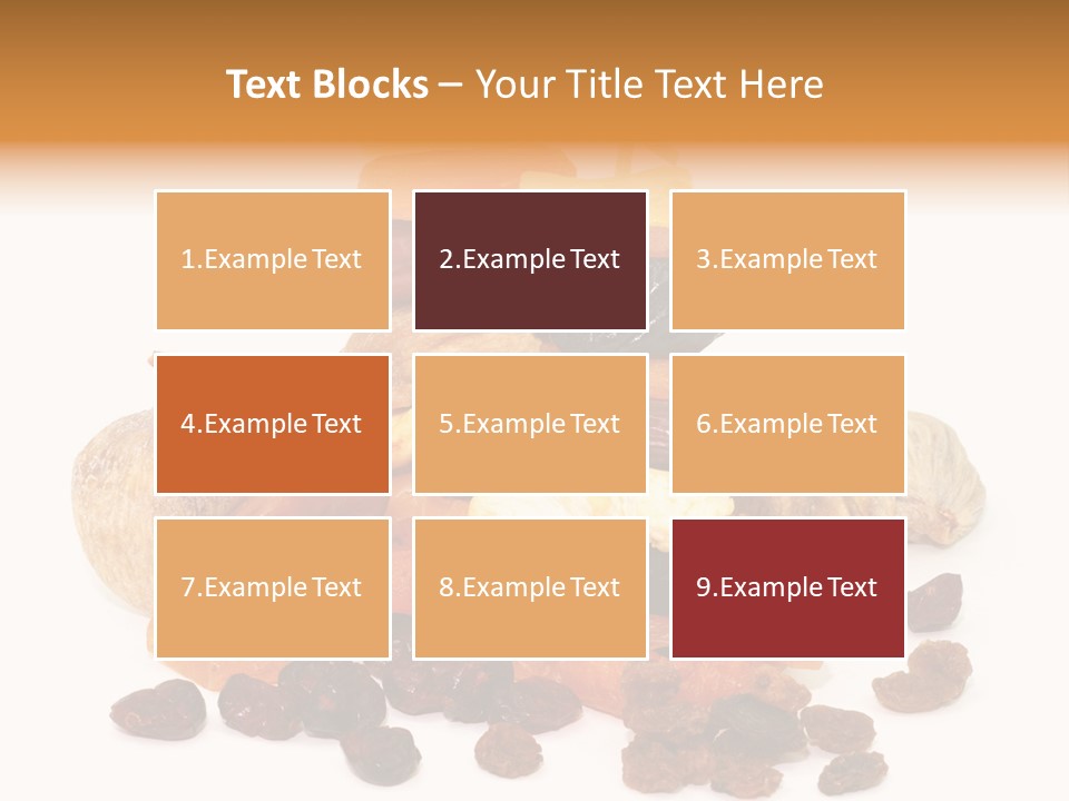 Blatt Mischobst Getrocknet PowerPoint Template