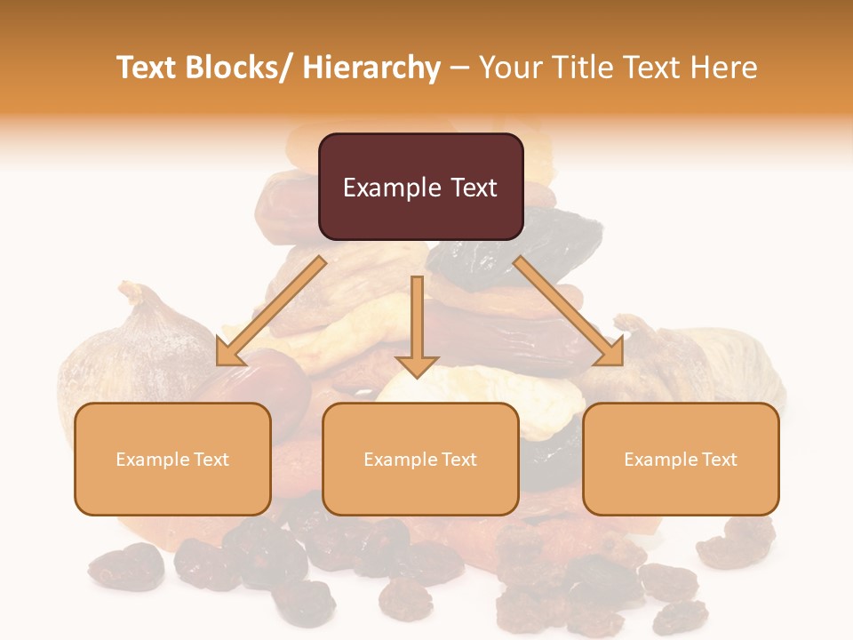 Blatt Mischobst Getrocknet PowerPoint Template