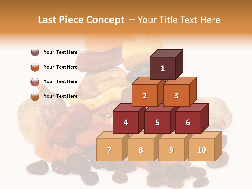 Blatt Mischobst Getrocknet PowerPoint Template