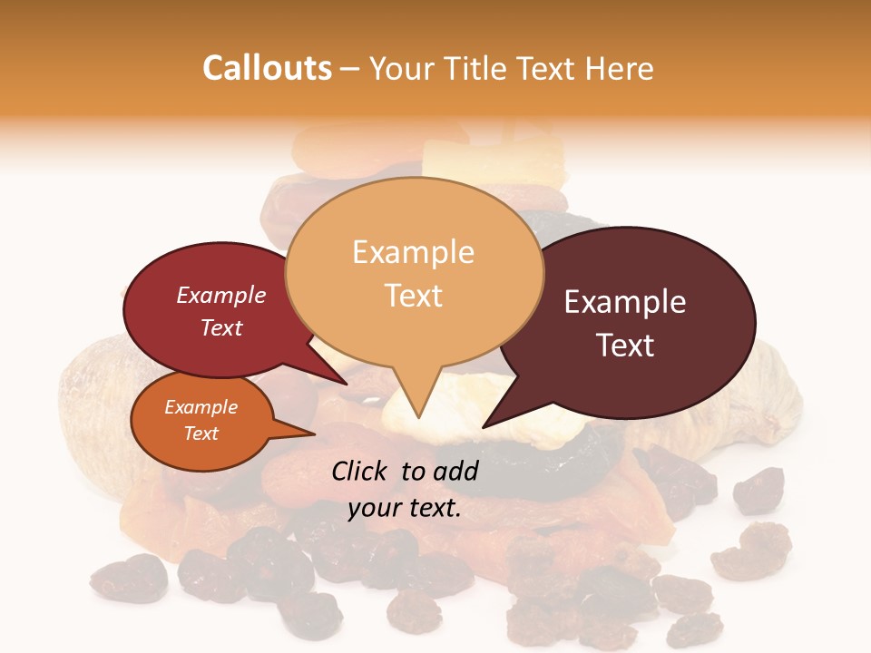 Blatt Mischobst Getrocknet PowerPoint Template
