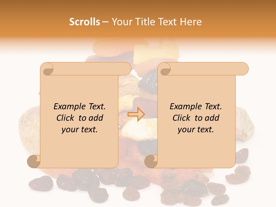 Blatt Mischobst Getrocknet PowerPoint Template