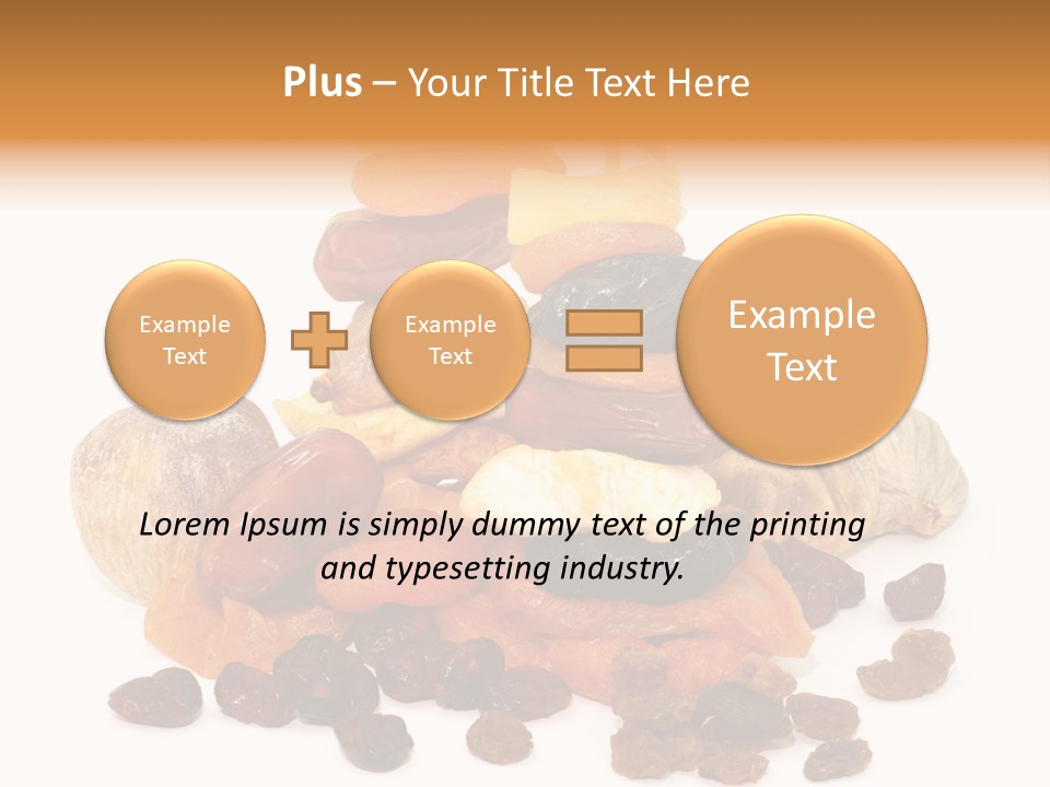 Blatt Mischobst Getrocknet PowerPoint Template