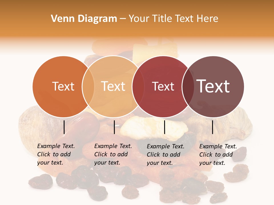 Blatt Mischobst Getrocknet PowerPoint Template