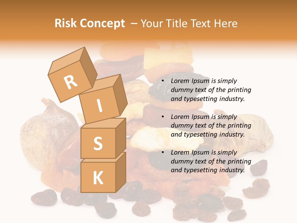 Blatt Mischobst Getrocknet PowerPoint Template