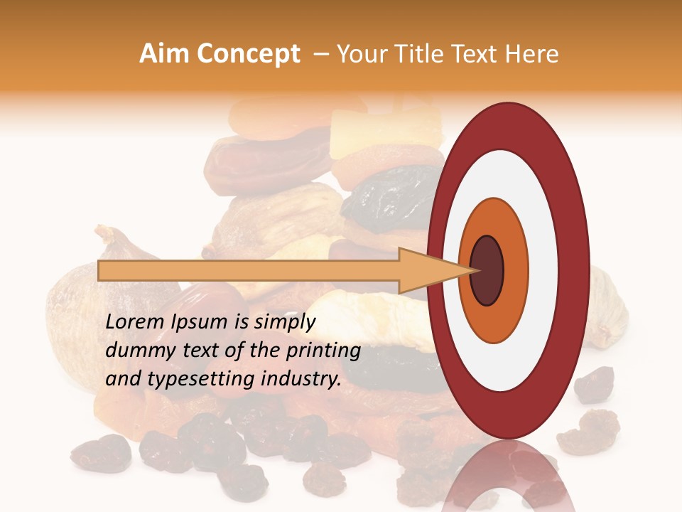 Blatt Mischobst Getrocknet PowerPoint Template