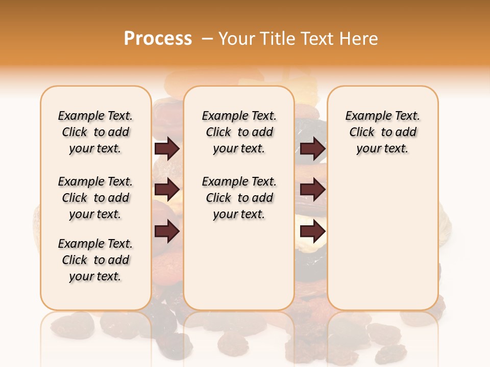 Blatt Mischobst Getrocknet PowerPoint Template