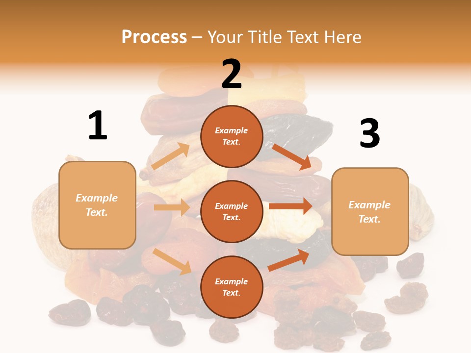 Blatt Mischobst Getrocknet PowerPoint Template