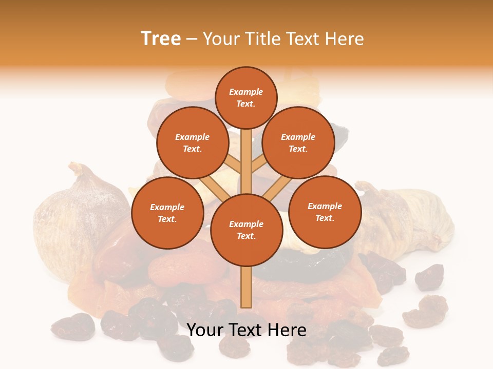 Blatt Mischobst Getrocknet PowerPoint Template