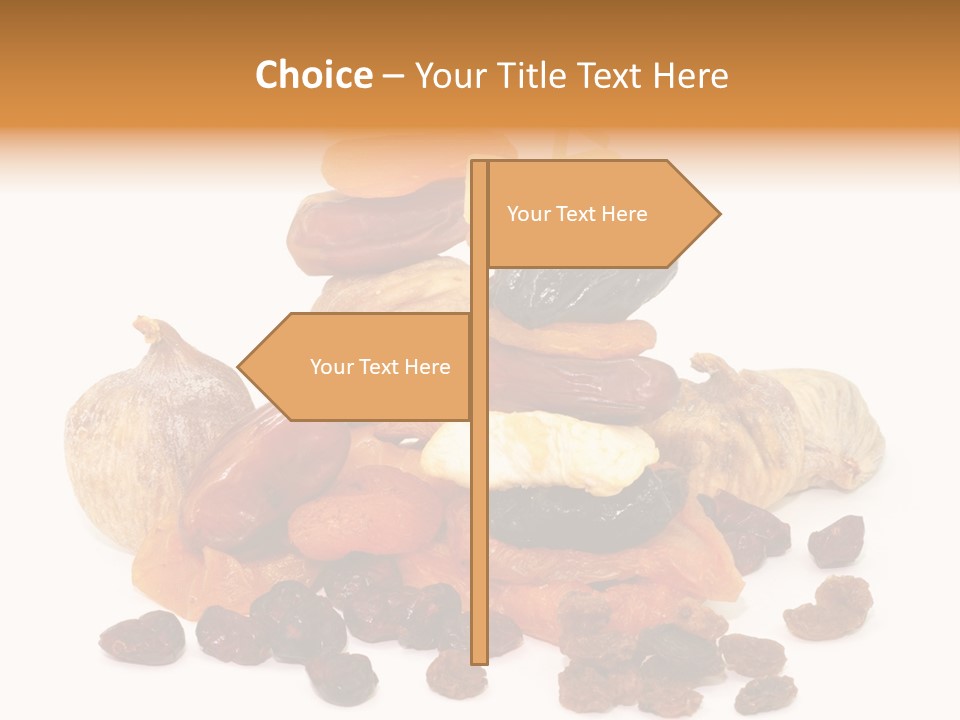 Blatt Mischobst Getrocknet PowerPoint Template