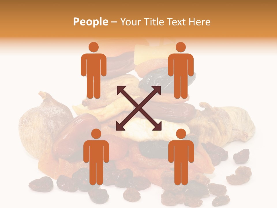 Blatt Mischobst Getrocknet PowerPoint Template