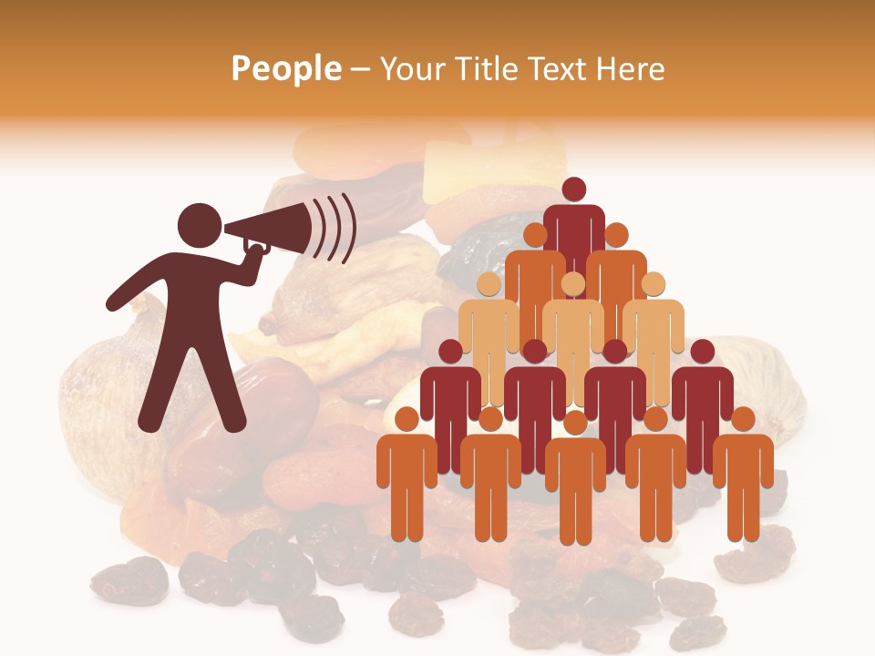 Blatt Mischobst Getrocknet PowerPoint Template