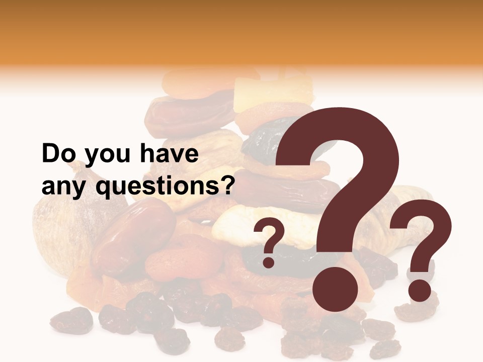 Blatt Mischobst Getrocknet PowerPoint Template