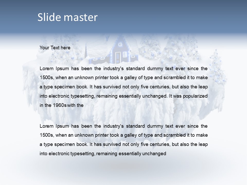 Village Landscape Universe PowerPoint Template