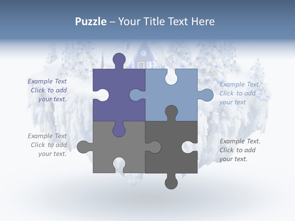 Village Landscape Universe PowerPoint Template