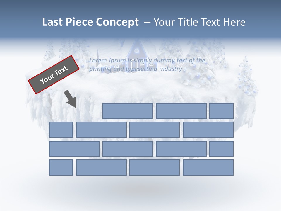 Village Landscape Universe PowerPoint Template