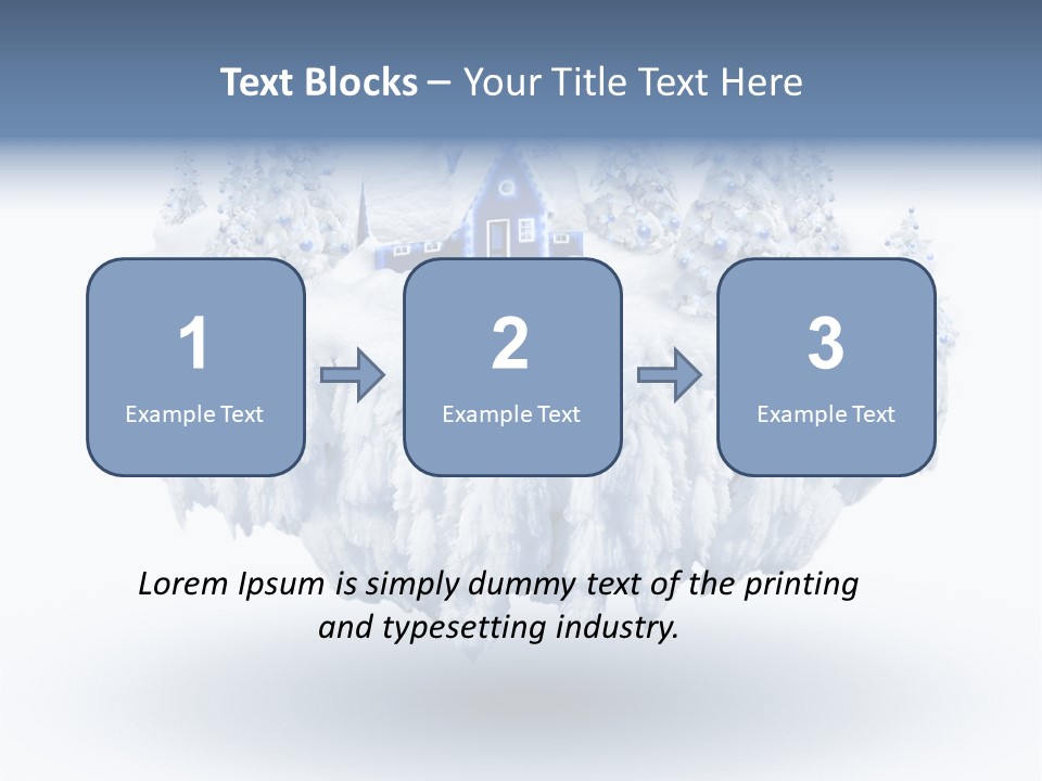 Village Landscape Universe PowerPoint Template