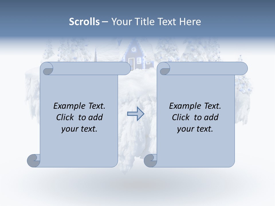 Village Landscape Universe PowerPoint Template