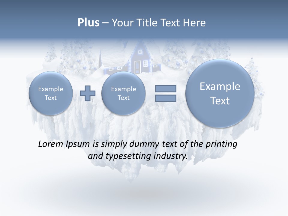 Village Landscape Universe PowerPoint Template