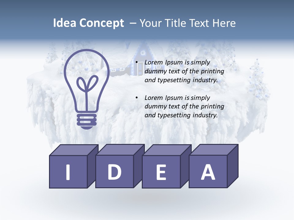 Village Landscape Universe PowerPoint Template