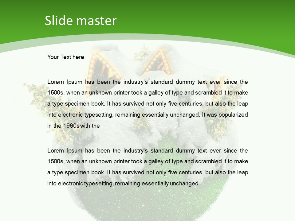 Planet Xmas Santa PowerPoint Template