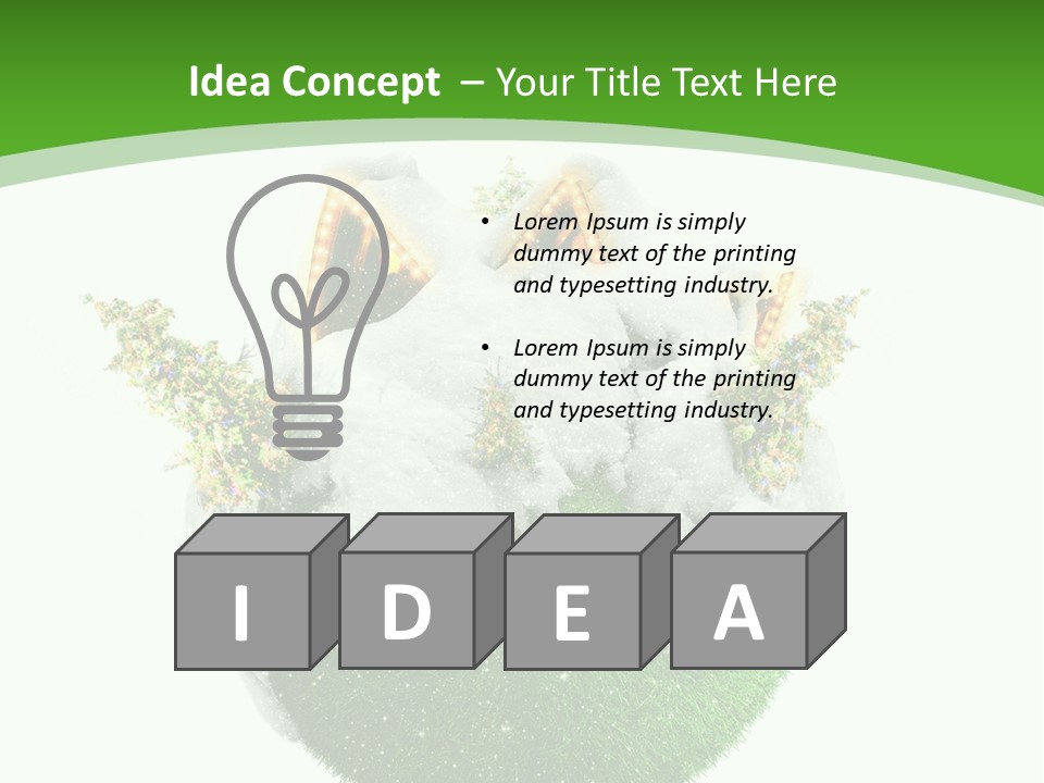 Planet Xmas Santa PowerPoint Template