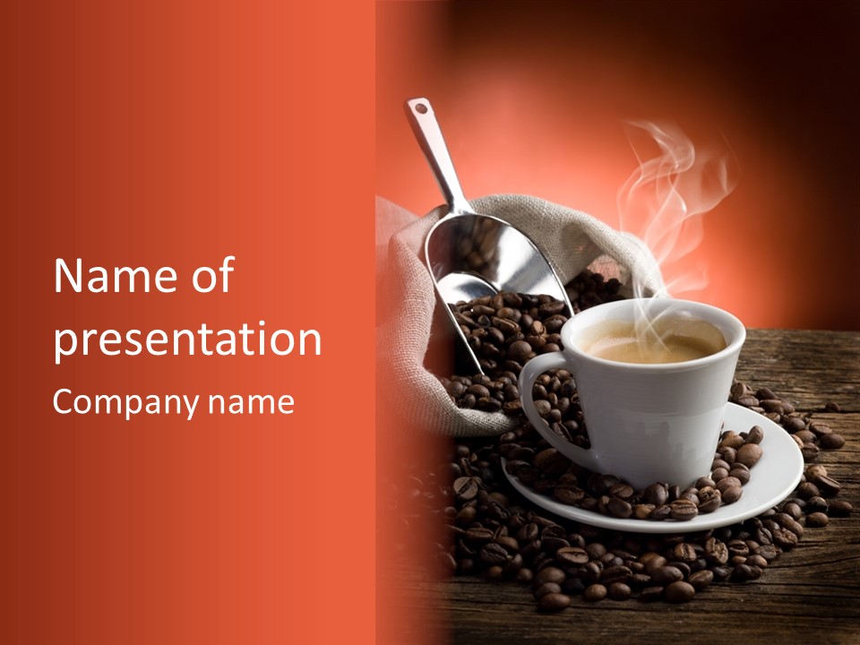 Roasted Energy Dark PowerPoint Template