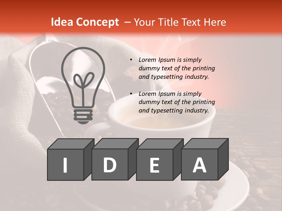 Roasted Energy Dark PowerPoint Template