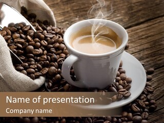 Beverage Color Wood PowerPoint Template