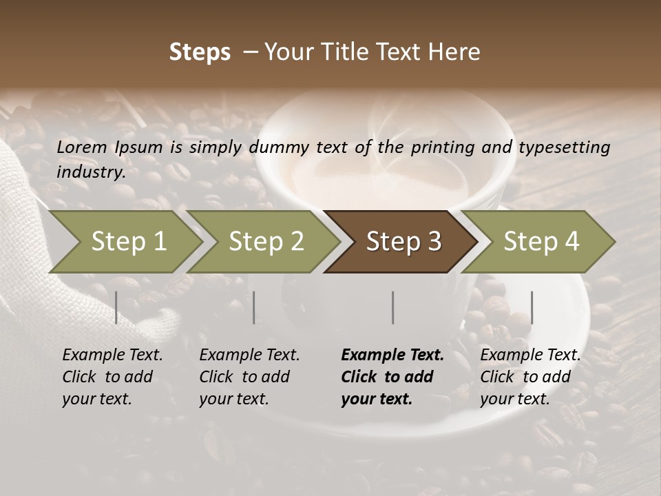 Beverage Color Wood PowerPoint Template