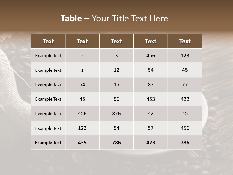 Beverage Color Wood PowerPoint Template