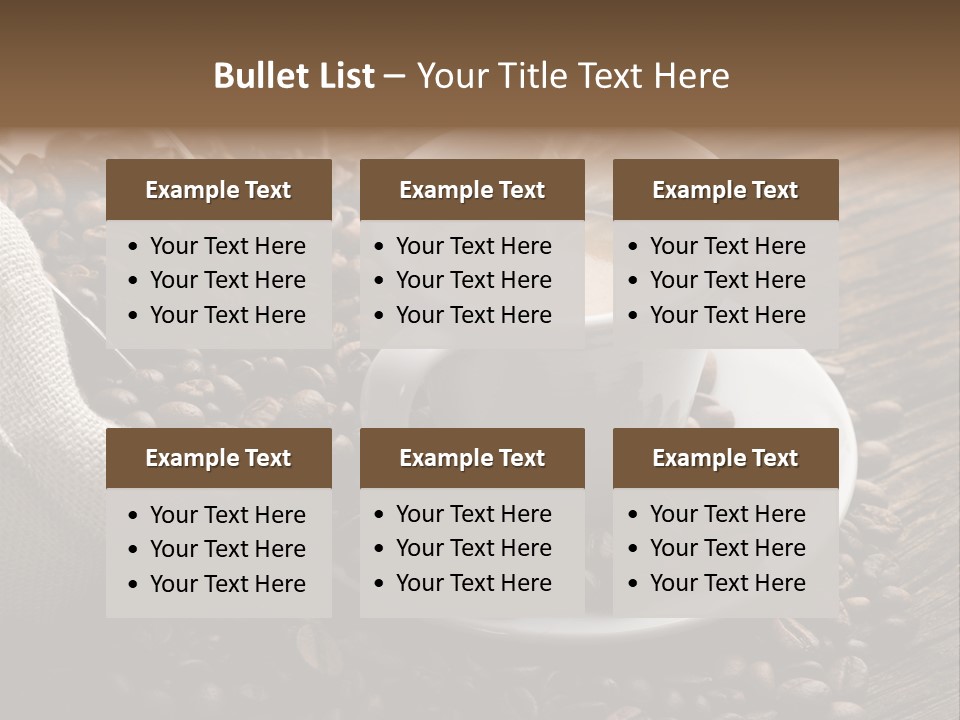 Beverage Color Wood PowerPoint Template