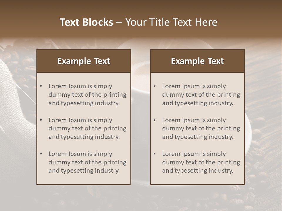 Beverage Color Wood PowerPoint Template