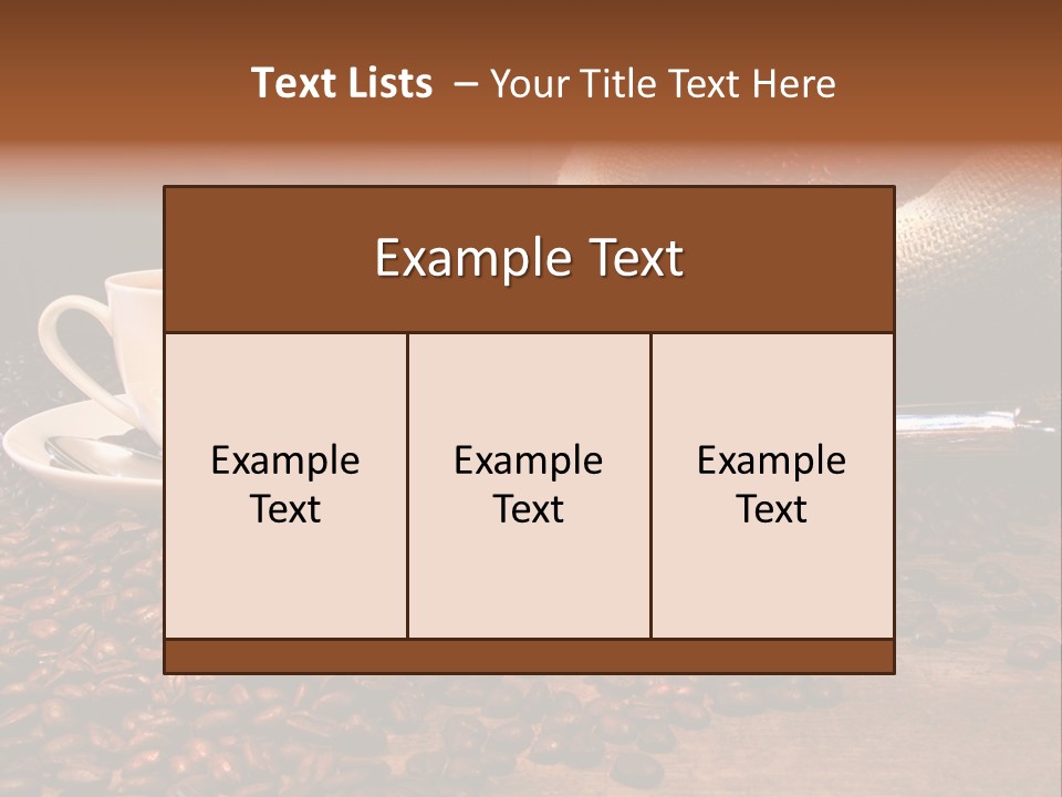 Wood Office Concept PowerPoint Template