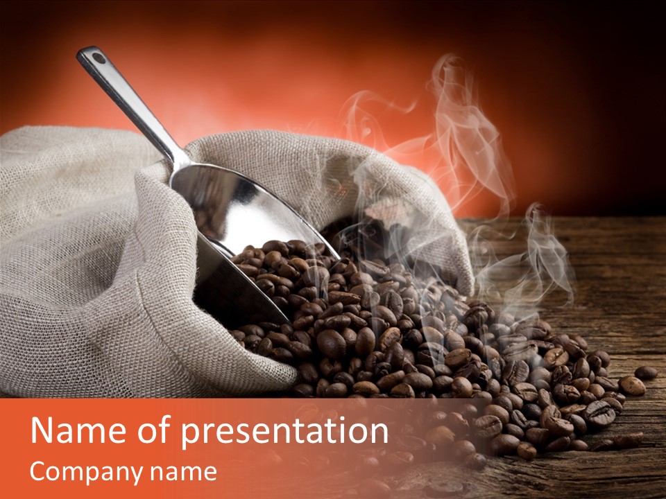 Coffee Espresso Bean PowerPoint Template