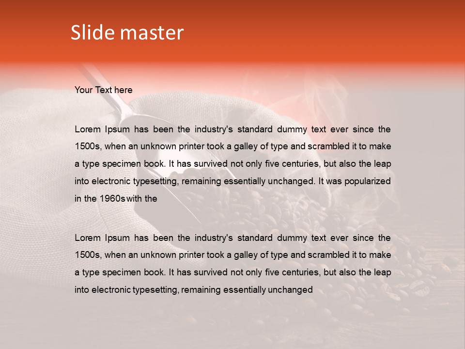 Coffee Espresso Bean PowerPoint Template