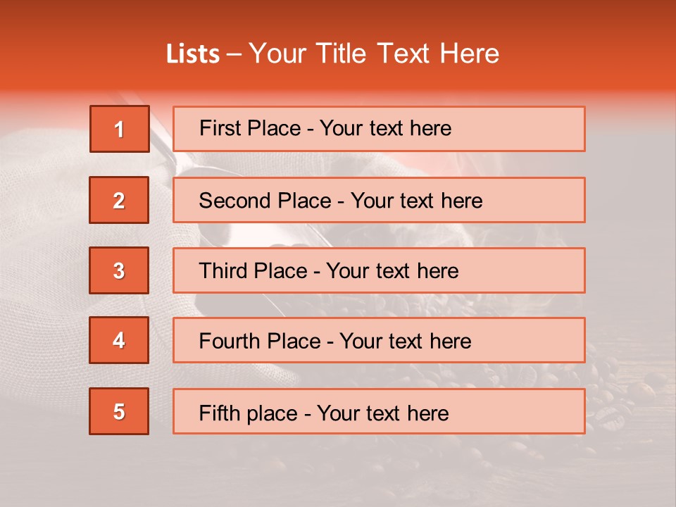 Coffee Espresso Bean PowerPoint Template
