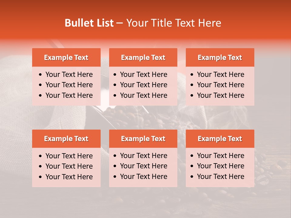 Coffee Espresso Bean PowerPoint Template