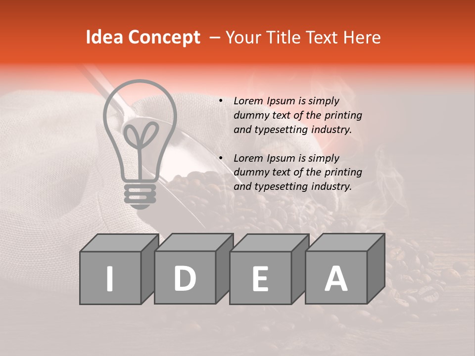 Coffee Espresso Bean PowerPoint Template