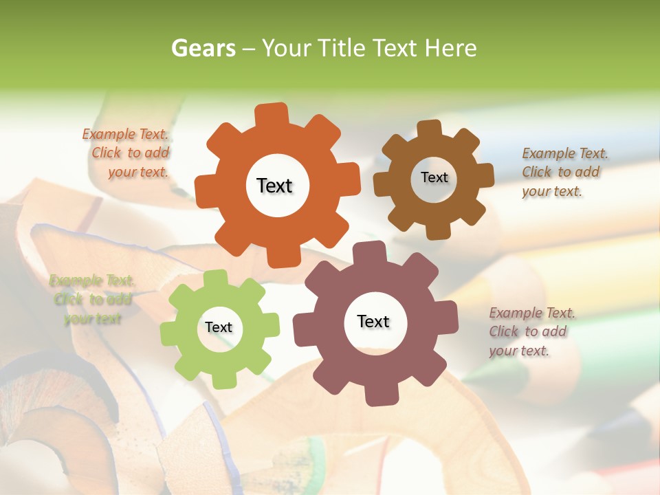 Colored Group Paint PowerPoint Template