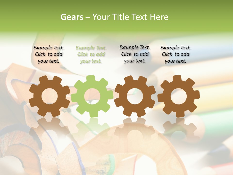 Colored Group Paint PowerPoint Template