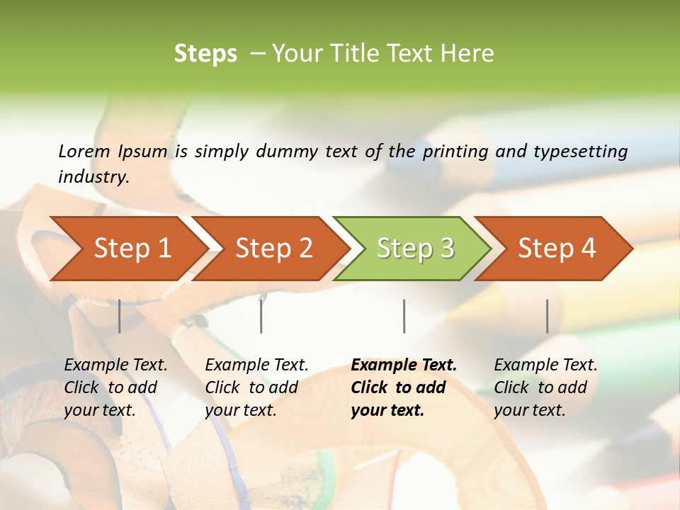 Colored Group Paint PowerPoint Template